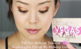 Fall Eye Makeup Tutorial- Vegas Lights Palette By Makeup Geek