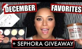 DECEMBER FAVORITES 2016 + GIVEAWAY w/ JASMINE AIRDELLE || MelissaQ