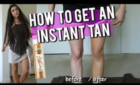 How To Get An INSTANT TAN! | Leg Makeup | DEMO