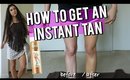 How To Get An INSTANT TAN! | Leg Makeup | DEMO