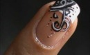 Victorian Design French Tip ! EASY nail designs for short nails- nail art tutorial beginners