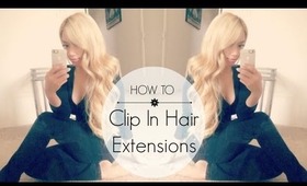 GIVEAWAY + How To Clip In Hair Extensions by HausofColor