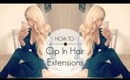 GIVEAWAY + How To Clip In Hair Extensions by HausofColor