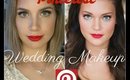 WEDDING MAKEUP | PINTEREST INSPIRED FULL FACE TUTORIAL | TIMELESS RED LIPS