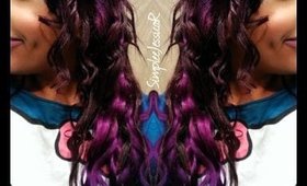 24" Purple Wave Clip In hairextensionbuy.com Review