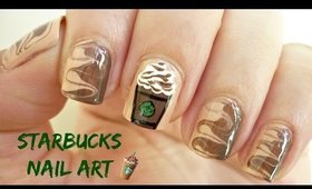 Starbucks Nail Art! [Frappuccino]