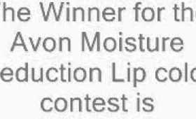 The winners Avon Moisture Seduction Lip color contest