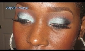 Baby Blue Smokey Eye