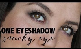 Easy One Eyeshadow Smoky Eye Tutorial + GIVEAWAY