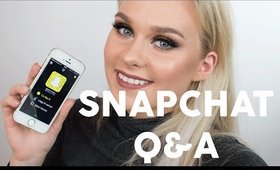 SNAPCHAT Q&A