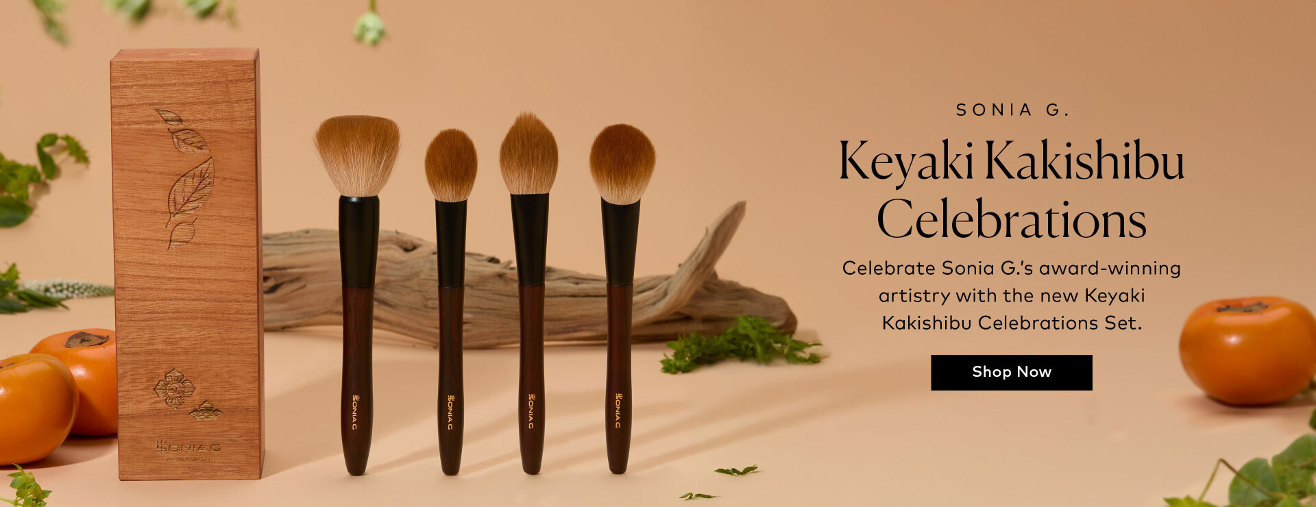 The Keyaki Kakishibu Celebrations Set was created to honor Sonia G.’s recent European Product Design Award wins—and the generations of craftsmanship that make fude so extraordinary. Shop it now on Beautylish.com