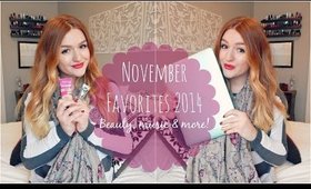 NOVEMBER FAVORITES 2014: Beauty, music & more!