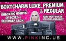 BoxyCharm Luxe, Premium, & Reg Months of Boxes & December’s Box! | Giveaway Soon! | Tanya Feifel