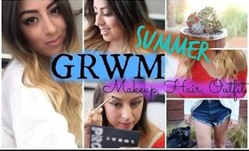 Get Ready With Me: Summer Weekend Hair, Makeup, Outfit