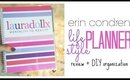 Erin Condren Lifestyle Planner: My DIY Planner Organization + Review