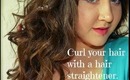 Easy way to Curl Hair with a Hair Straightener !