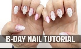 BIRTHDAY NAIL TUTORIAL - Light Elegance Hard Gel