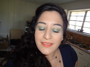 I used coastal scents eyeshadow [must use with primer or the eyeshadows dont last long on skin] with flipside covergirl lips