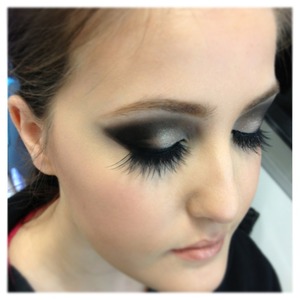 Smokey eyes I did on a makeup client :) 
