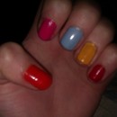 Multicoloured Nail
