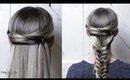 2 IN 1 HAIRSTYLES! HALF UP HAIR AND HALF UP FISHTAIL BRAID!