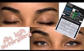 DOING MY OWN LASH EXTENSIONS!!! ll Bewareitscoco