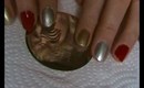 Testing Barry m gold/silver  nail paint effects konad and bundle monster stamping uk