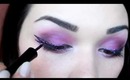 Purple shower make up tutorial