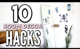 10 LIFE HACKS to Decorate Your Room! CHEAP & SIMPLE 💡🔨 (2017)