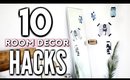 10 LIFE HACKS to Decorate Your Room! CHEAP & SIMPLE 💡🔨 (2017)