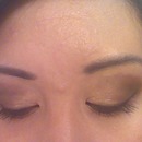 Eyes closed for Too Faced Natural Eye