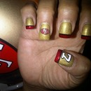 49ers Nails