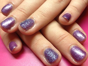 What do people think, I used purple gel polish and stuck the little balls with gel top coat. My sister loves them but I'm not sure?!?!