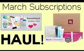 March Subscriptions: Birchbox/Influenster (& Birchbox Shop Haul!)