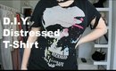 D.I.Y. Distressed T-Shirt