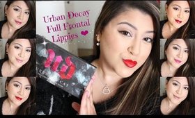 Urban Decay Full Frontal Lipstick Stash Swatches + Review ❤️