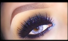 Sexy Black Smoky Eyes with Glitter - Makeup Tutorial using Neve Cosmetics & Lit Cosmetics