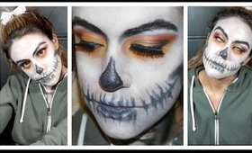 Glowing Eyes Skull makeup tutorial