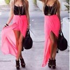 Pretty pink and black maxi dress!