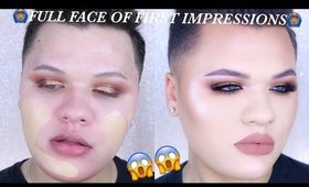 FULL FACE OF FIRST IMPRESSIONS ft. NüYu Silisponge! 😱