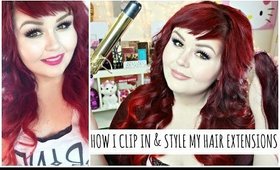 How I Clip In & Style My Hair Extensions | VP Fashion Review