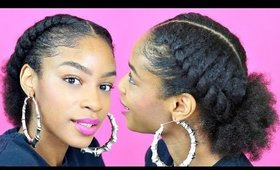 Flat Twist Ponytail on Natural Hair► Natural Hairstyles