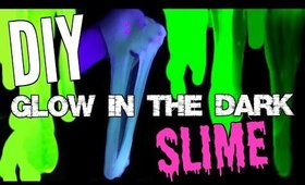 DIY GLOW IN THE DARK SLIME | How To Make Slime BEST RECIPE!!