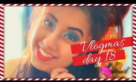 VLOGMAS DAY 18 || GET READY WITH ME || FROZEN INSPIRED EYE LOOK