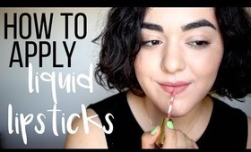 How To Apply Liquid Lipstick | Laura Neuzeth