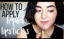 How To Apply Liquid Lipstick | Laura Neuzeth