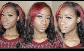 Spiral Curl Wand Hair Style On Relaxed hair