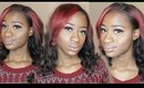 Spiral Curl Wand Hair Style On Relaxed hair