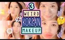 3 WEIRD KOREAN MAKEUP PRODUCTS | CREAM CHEESE MOISTURIZER?!