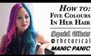 How to: 5 Colors In Her Hair - Rainbow [HD]